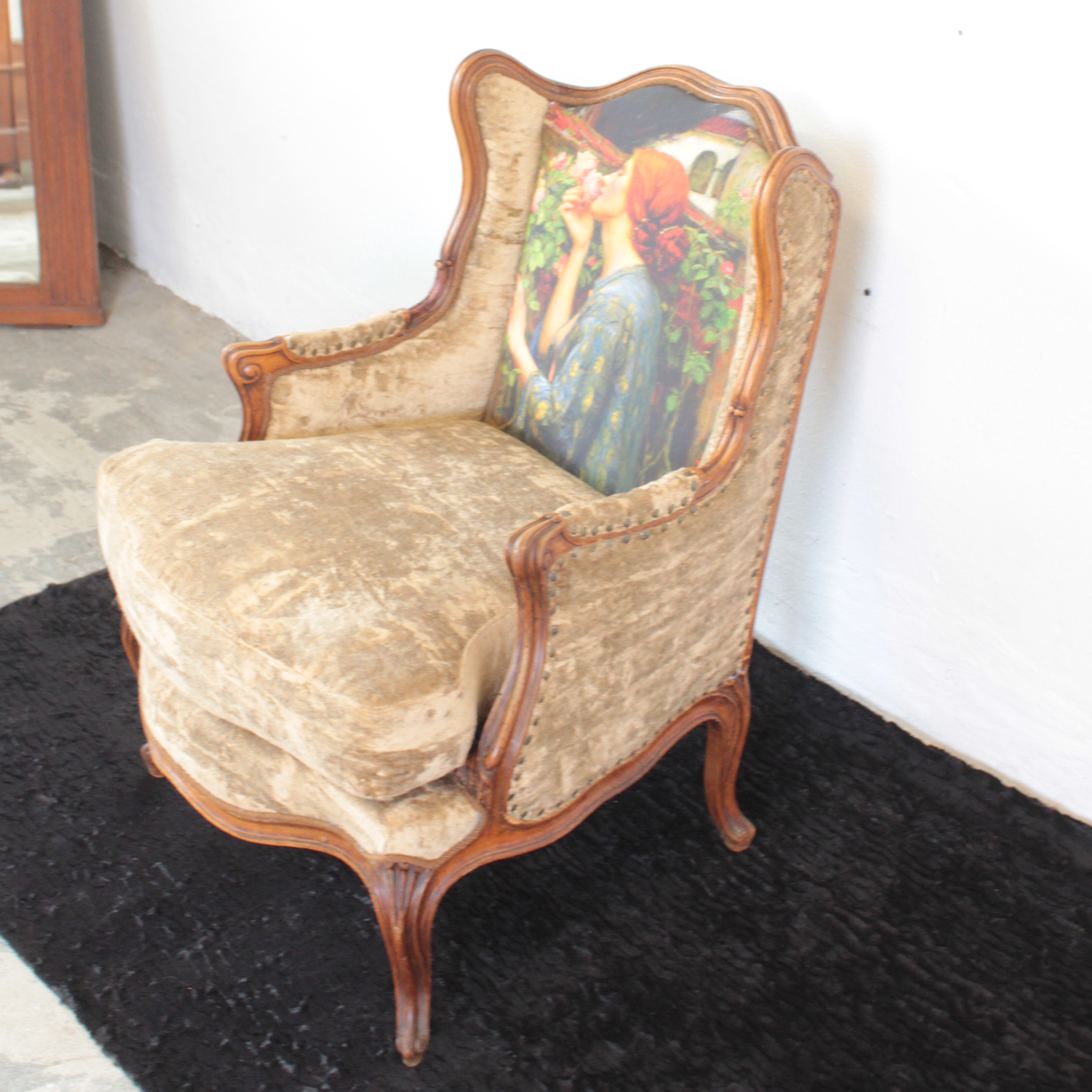 Antike Jugendstil Ohrensessel kaufen bei Antik & Stil